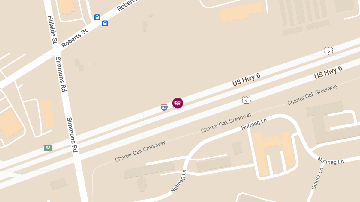 Two-Car Crash with Ejection on I-84 West at Exit 55