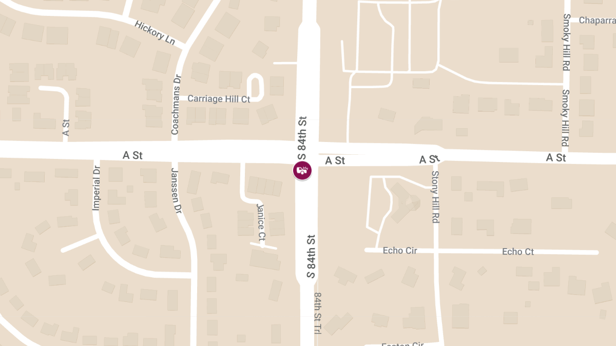 Two Injured in Crash on 84th St South of A St