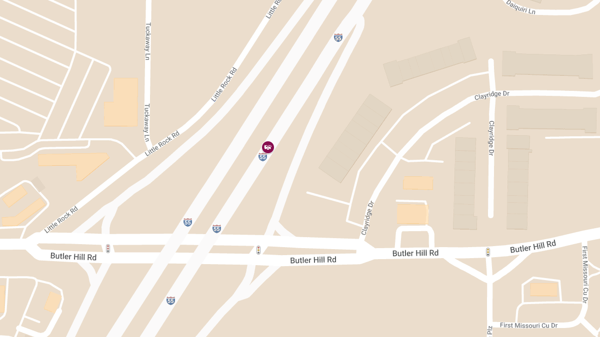 Two Injured in Crash on I-55 near Butler Hill Rd