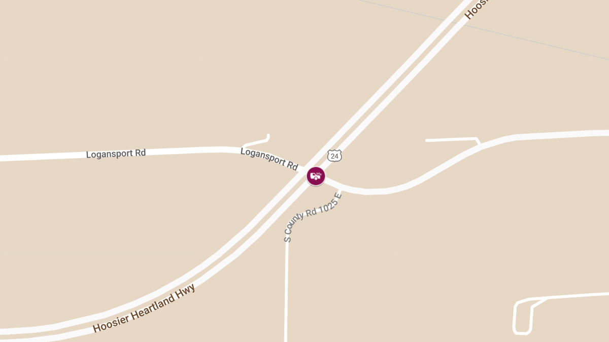 Two Injured in Three-Vehicle Crash on Logansport Road at U.S. 24