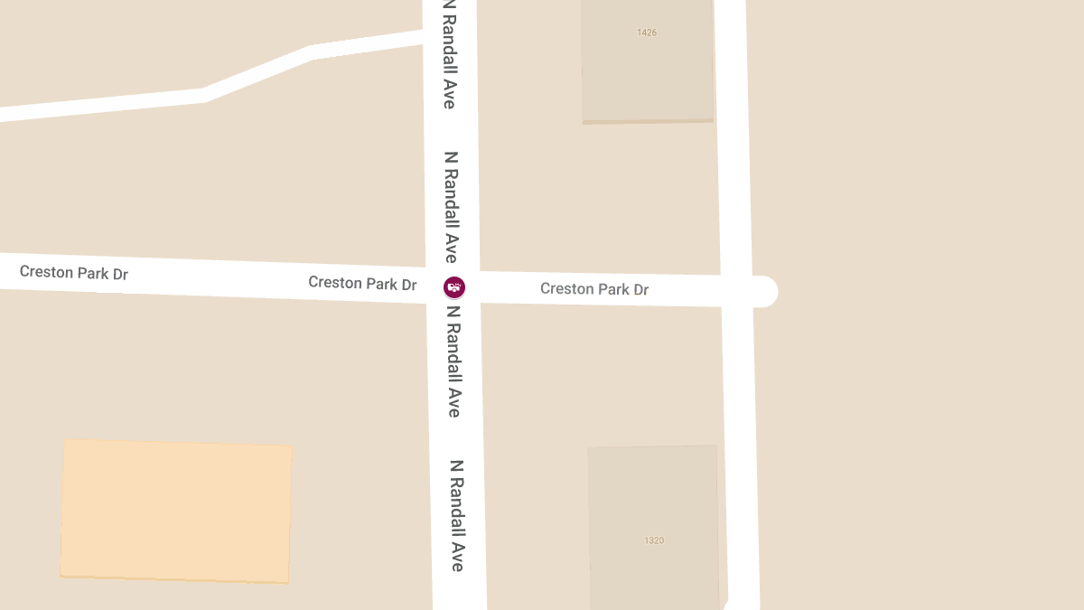 Two-Vehicle Accident with Injuries at Creston Park and N Randall