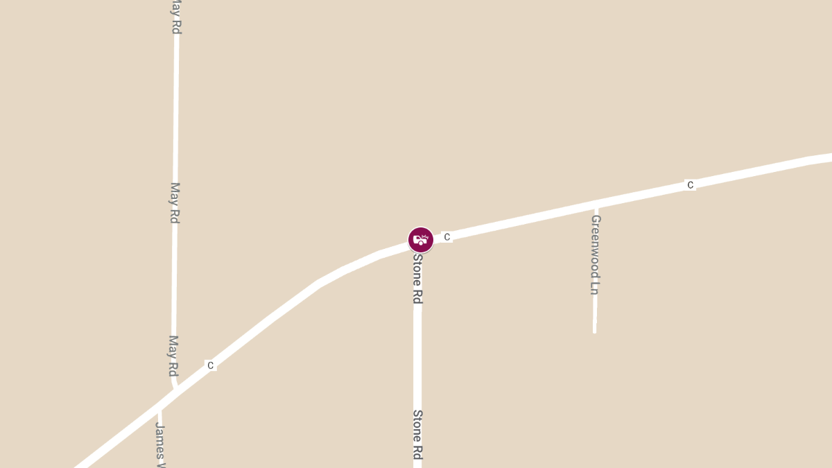 Two-Vehicle Accident with Injuries at Hwy and Stone Rd