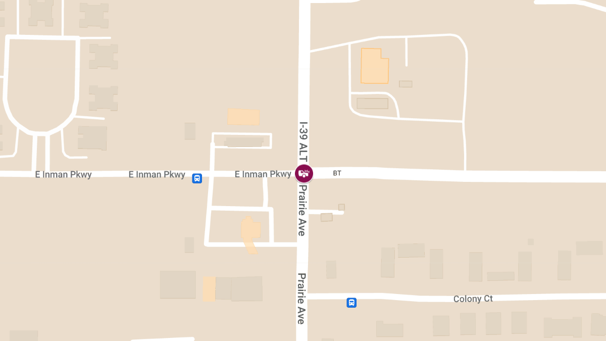 Two-Vehicle Accident with Injuries at Prairie Ave and County BT