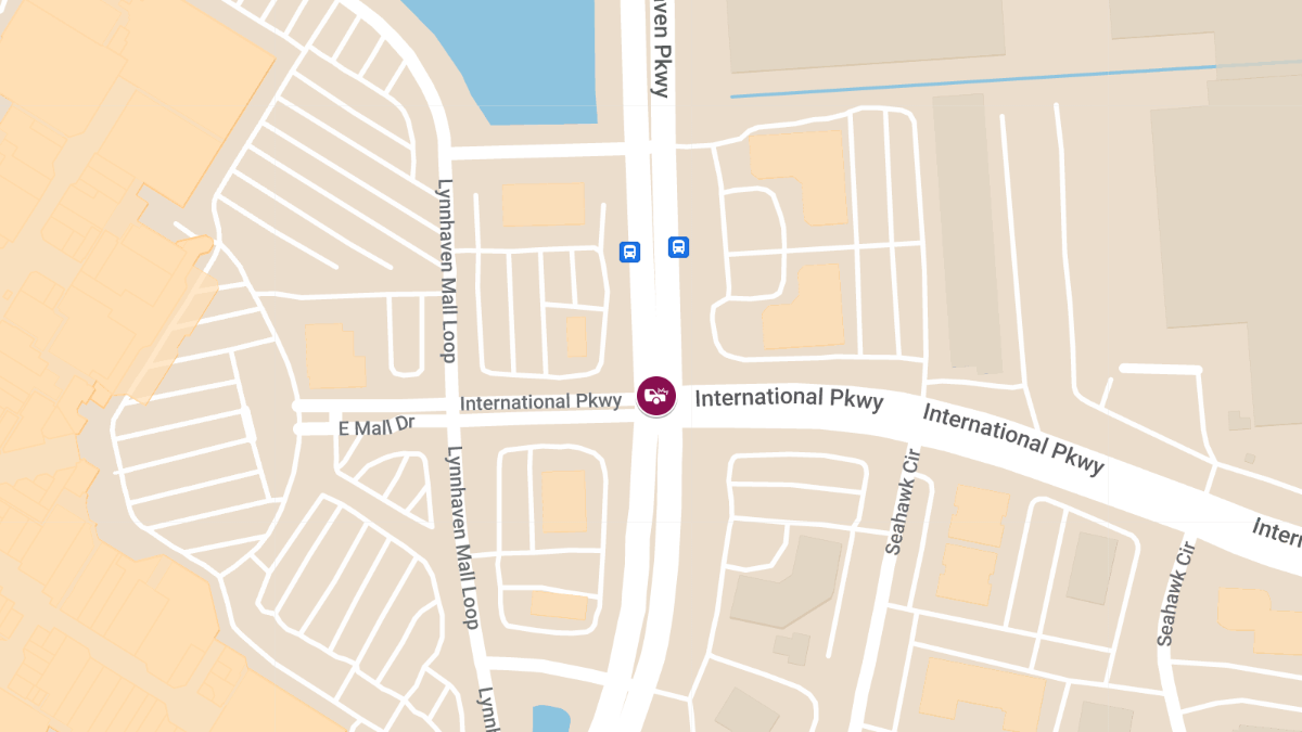 Two Vehicle Accident with Injury at Lynnhaven Parkway and International Parkway