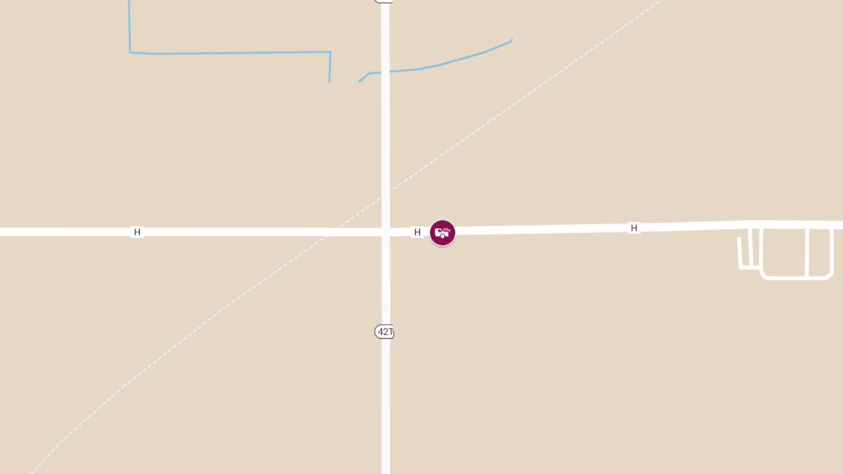 Two-Vehicle Accident with injuries at Hwy & CTY H