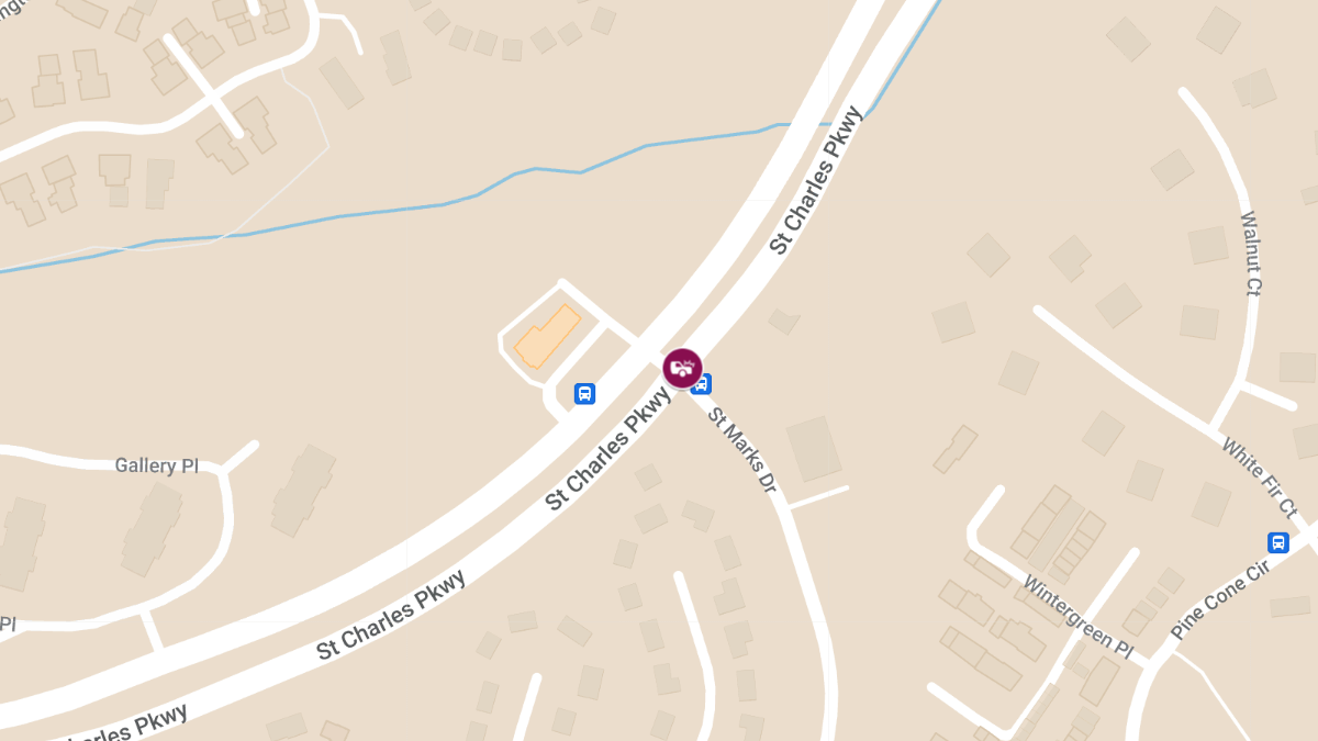 Two-Vehicle Collision at St. Charles Parkway and St. Marks Drive