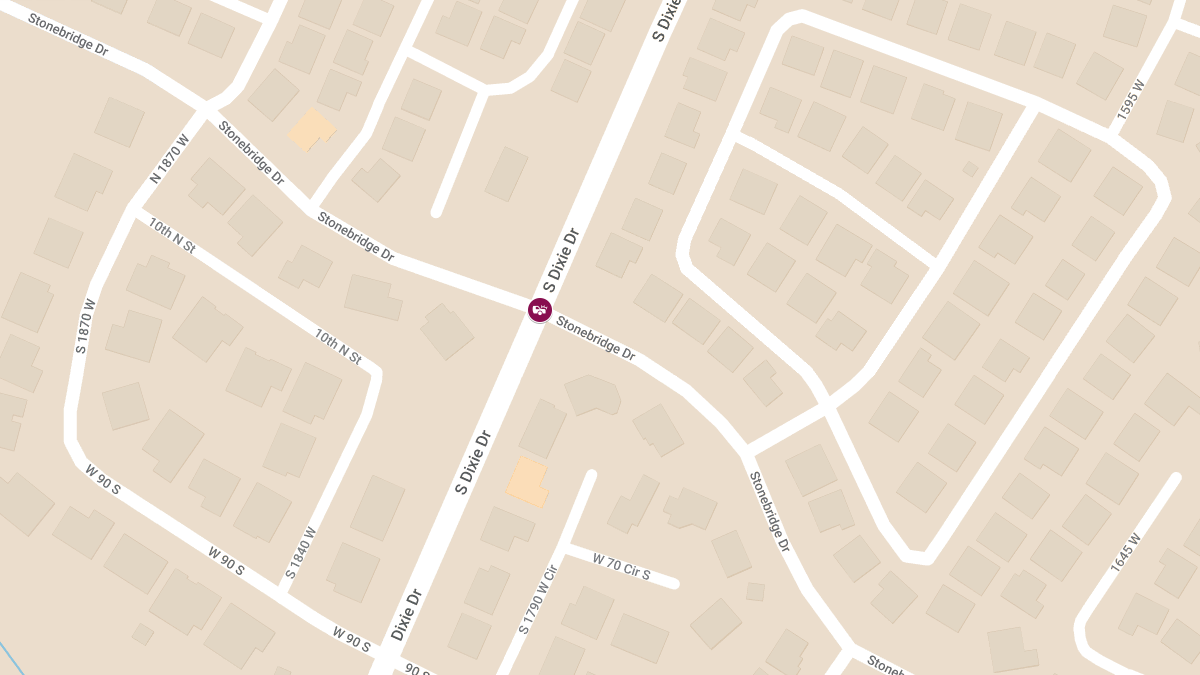 Two-Vehicle Crash at South Dixie Drive and Stonebridge Drive