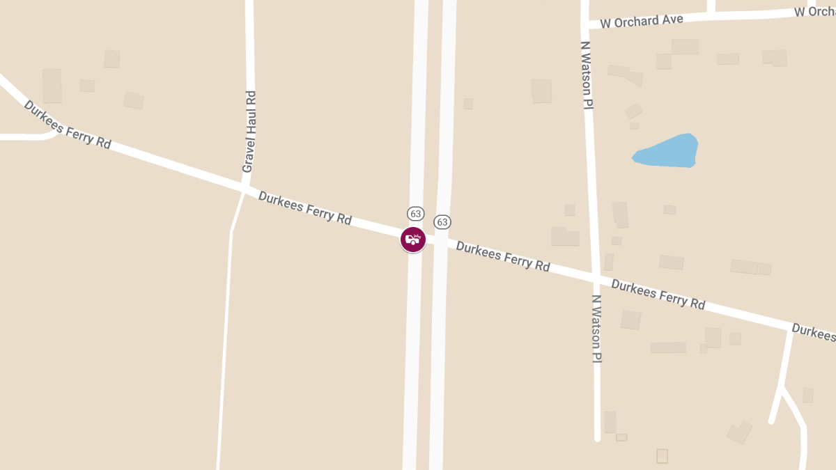 Two-Vehicle Crash at State Road 63 and Durkees's Ferry Rd