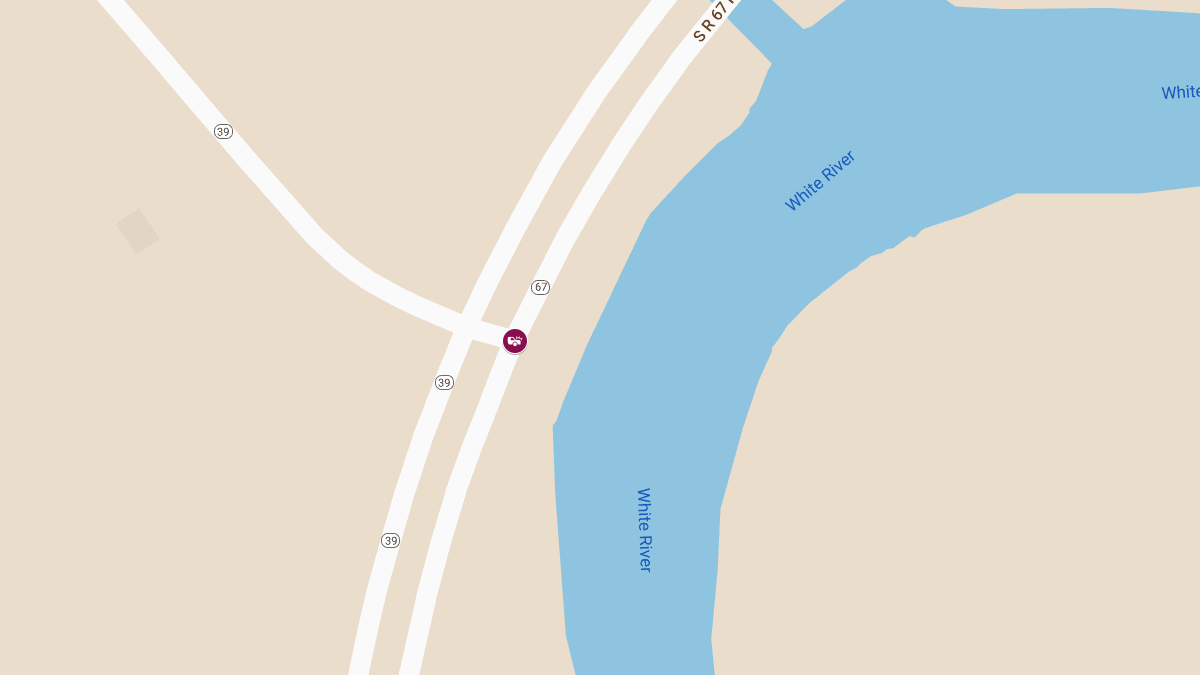Two-Vehicle Crash with Injuries at N SR67 and N SR39 Bypass