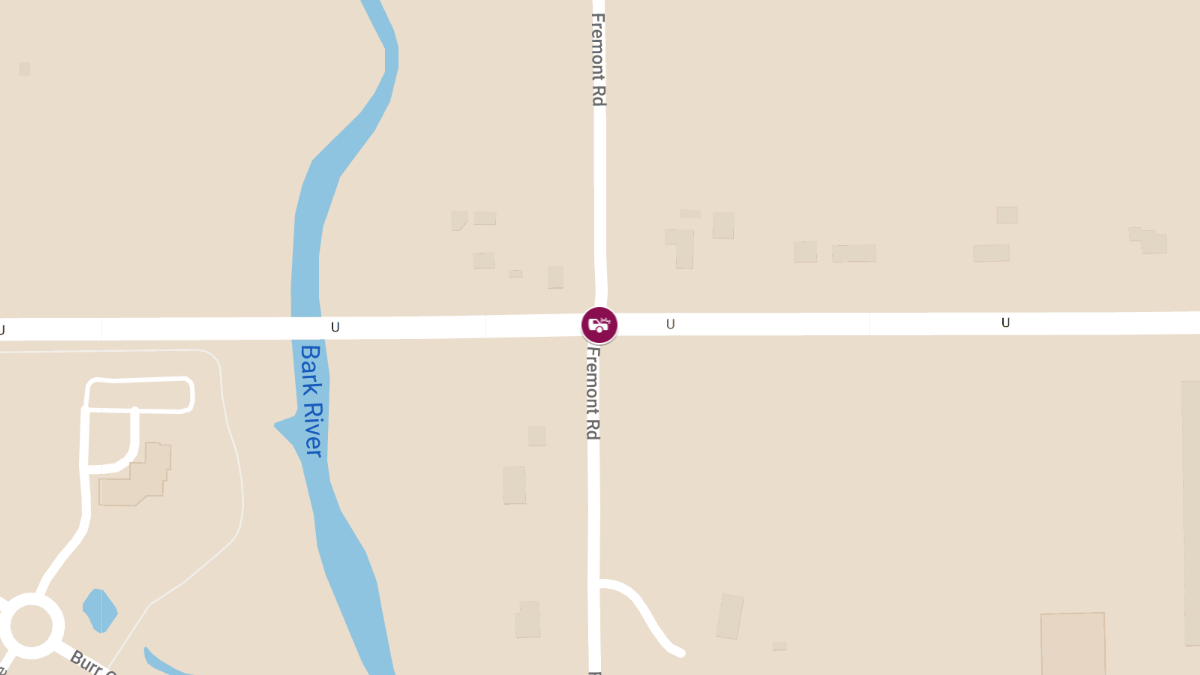 Two-Vehicle Motor Vehicle Accident with Injuries at Cty U and Fremont Rd