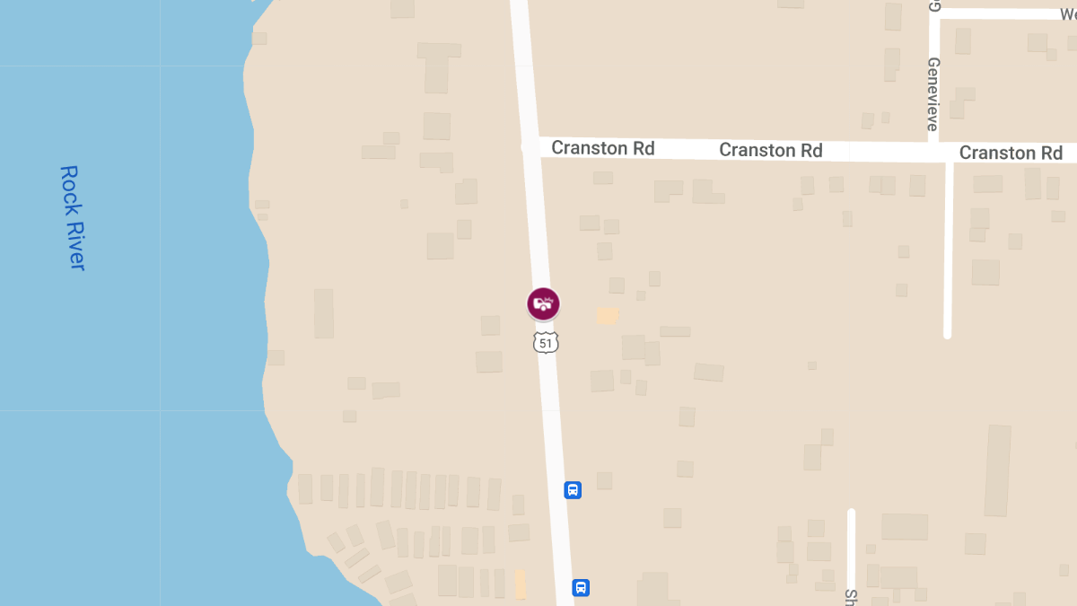 Two to Three Vehicle Traffic Accident with Injury on Highway 51