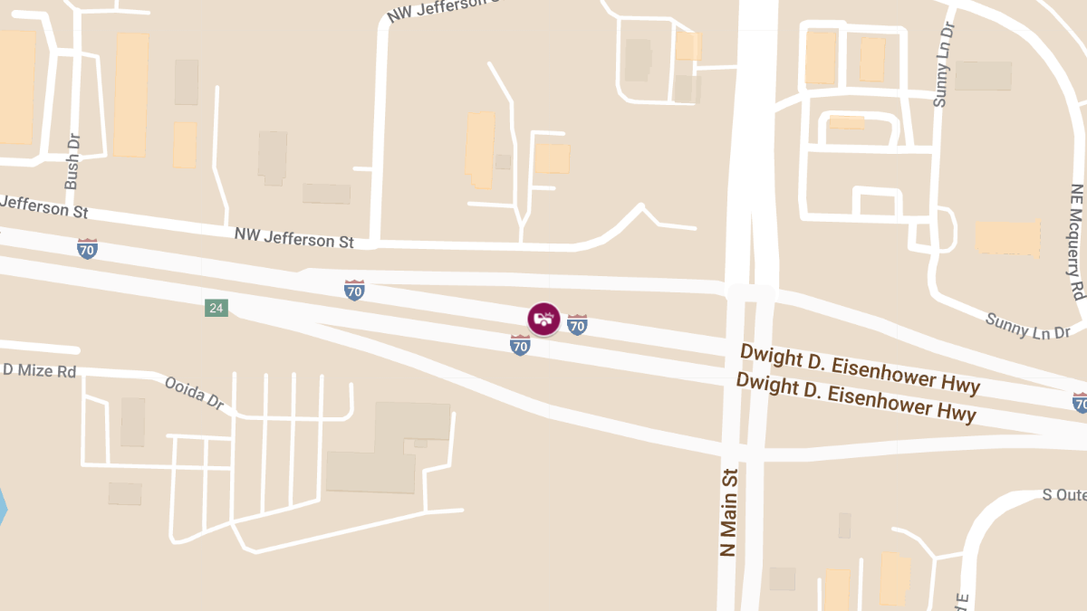 Vehicle Accident at I 70 Westbound Ramp to Grain Valley