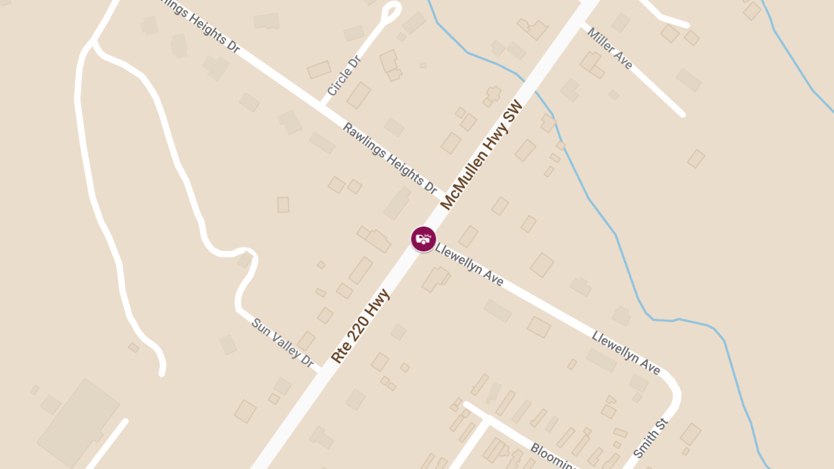 Vehicle Accident at McMullen Hwy and Llewellyn Ave