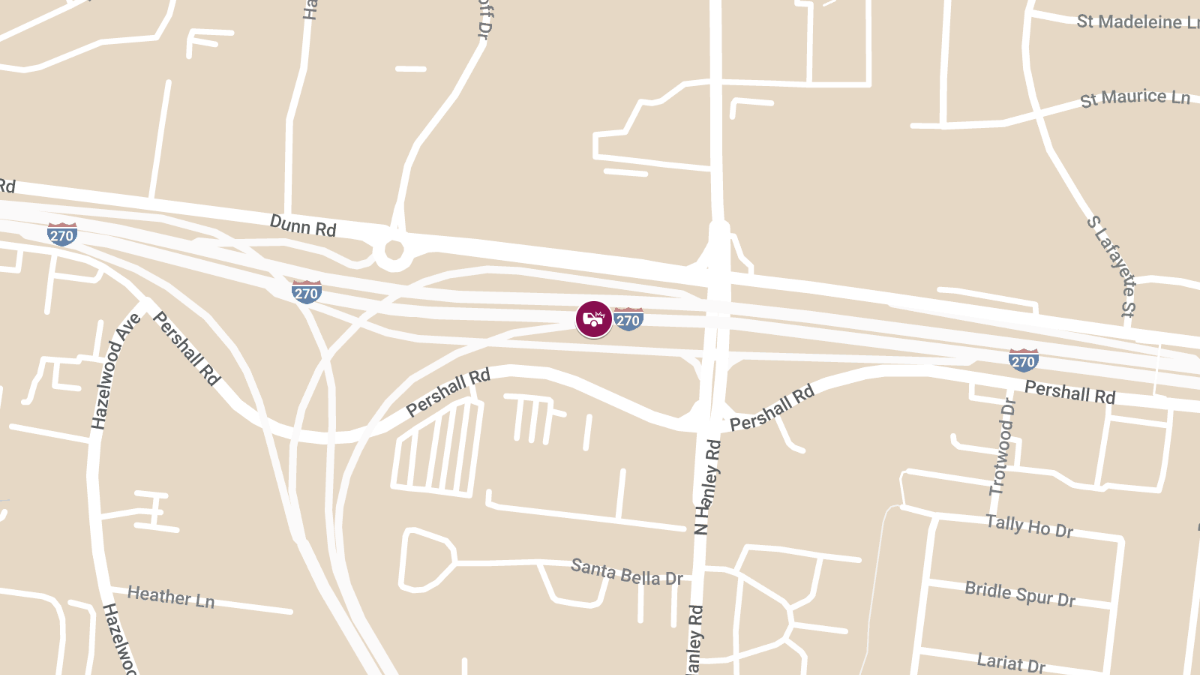 Vehicle Accident at Westbound Interstate 270 East of Interstate 170