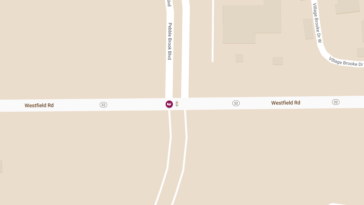 Vehicle Accident at Westfield Rd and Pebble Brook Blvd
