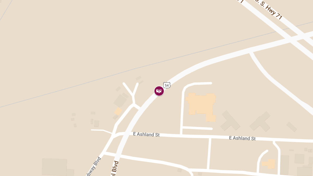 Vehicle Accident with Injuries on US 54