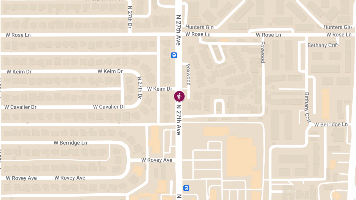 Vehicle Collision Involving Pedestrian at 6100 N 27th Ave