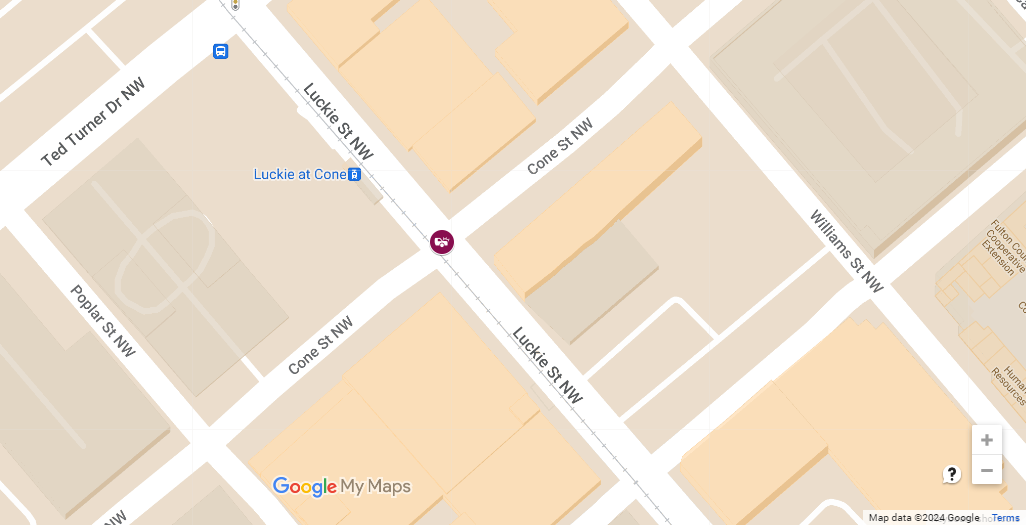 Vehicle Collision With Injuries at Cone St NW & Luckie St NW