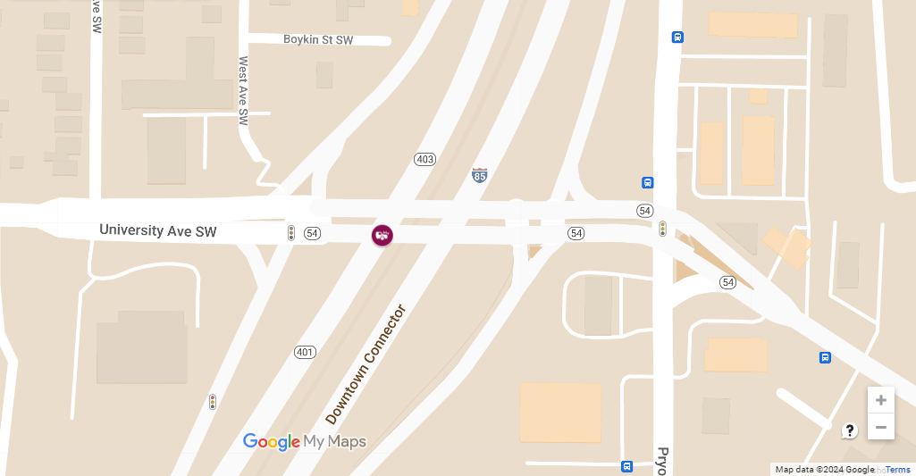 Vehicle Collision With Injuries at Interstate Highway 75 N & University Ave SW