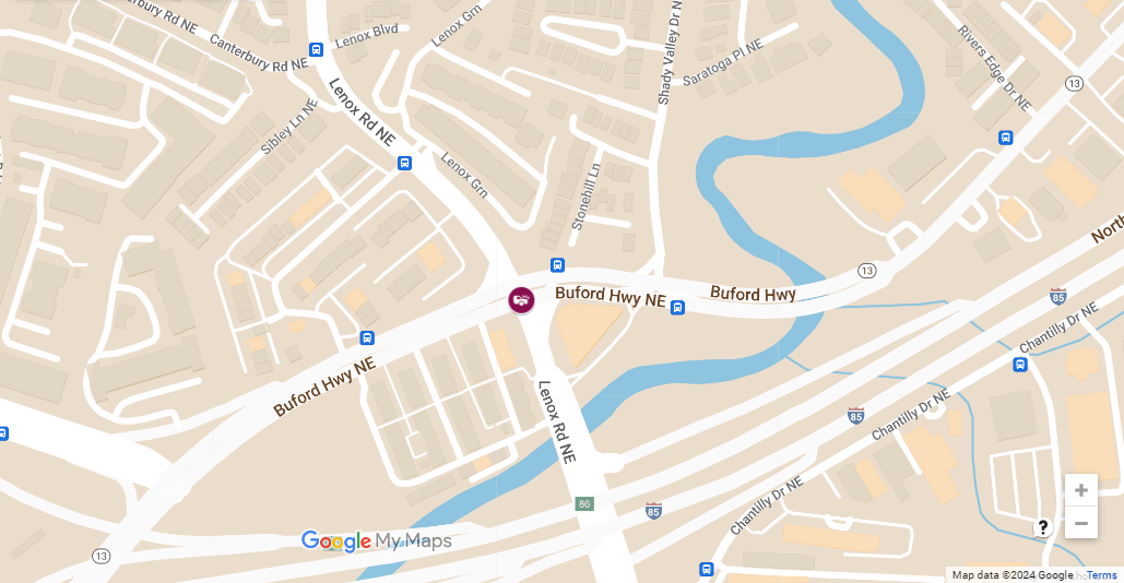 Vehicle Collision With Injuries at Lenox Rd NE & Buford Hwy NE