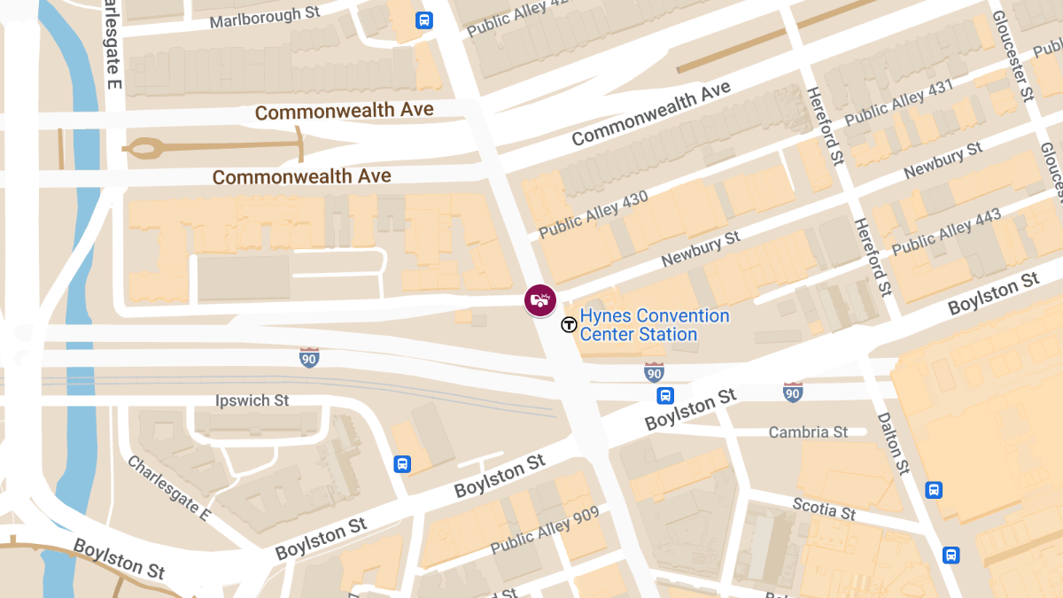 Vehicle Collision With Injuries at Massachusetts Ave & Newbury St