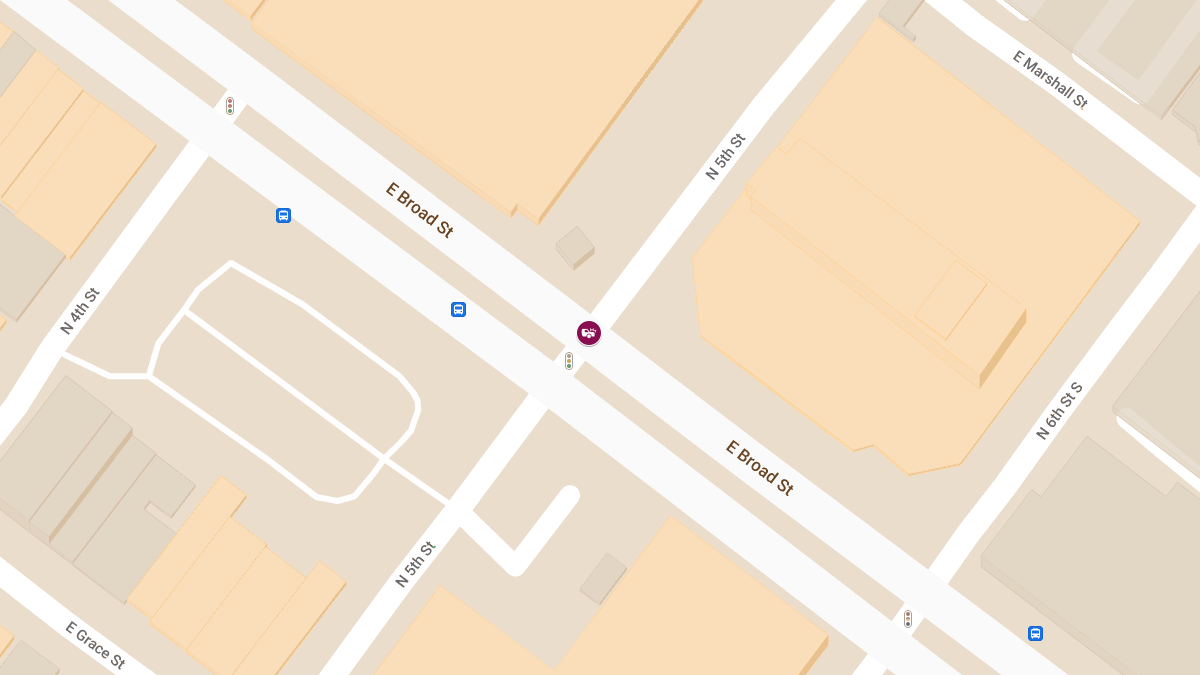 Vehicle Collision with Injuries at N 5th St & E Broad St