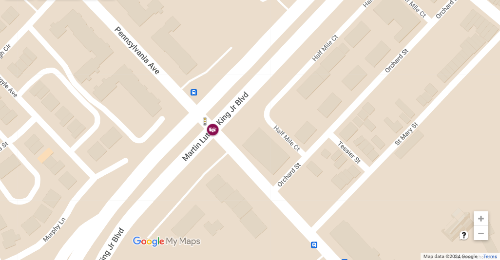 Vehicle Collision With Injuries at Pennsylvania Ave & Martin Luther King Jr Blvd