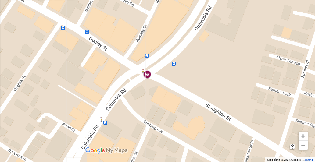 Vehicle Collision at Columbia Rd & Dudley St
