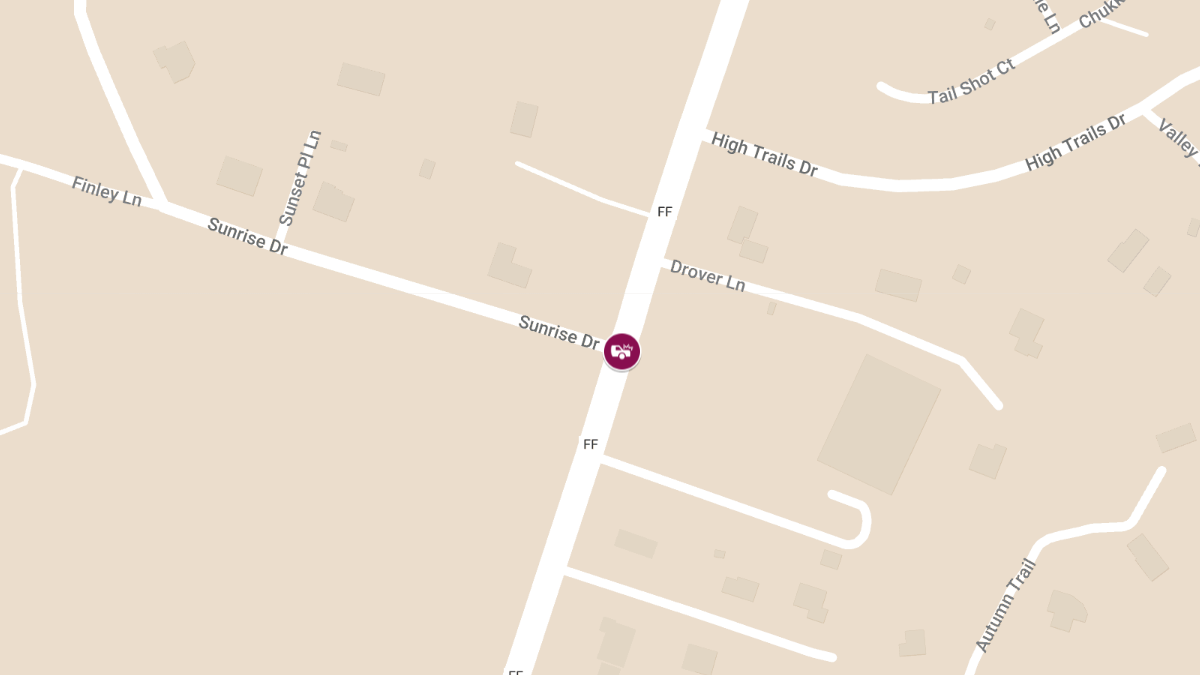 Vehicle Collision at Highway FF and Sunrise Drive