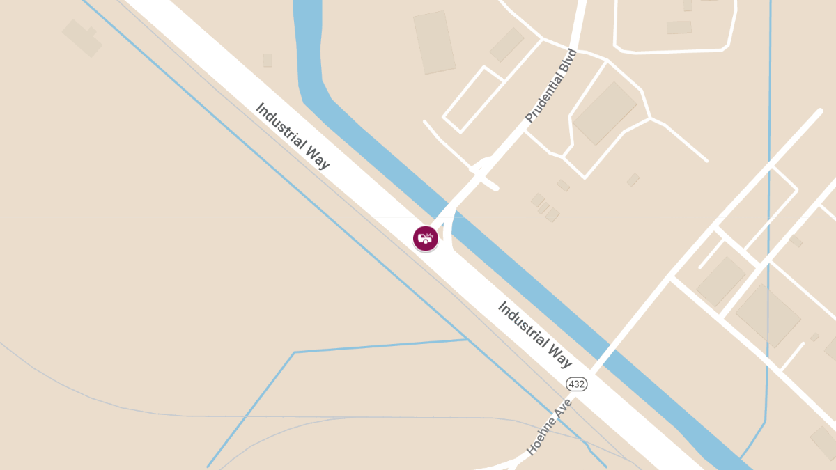 Vehicle Collision at Industrial Way and Prudential Blvd