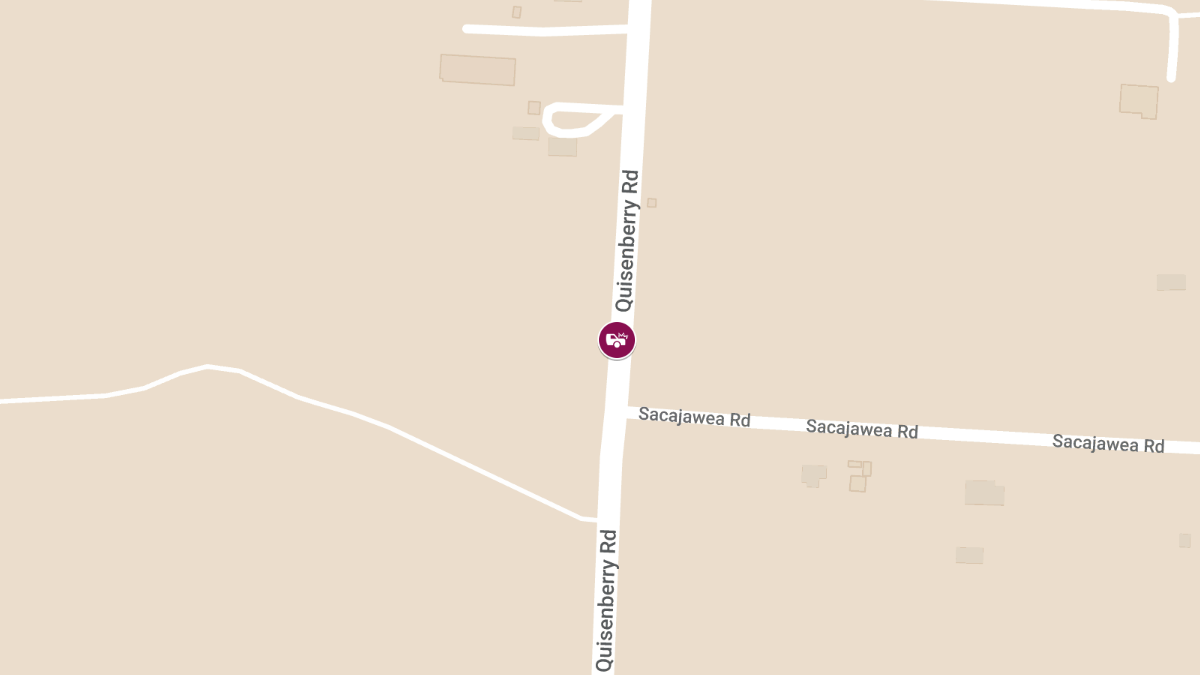 Vehicle Collision at Quisenberry North of Sacajawea Rd