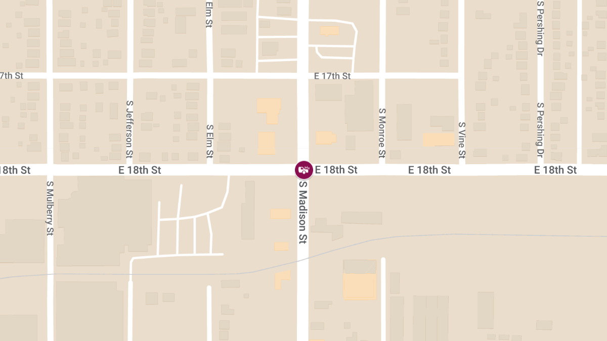 Vehicle Collision at South Madison St & East 18th St