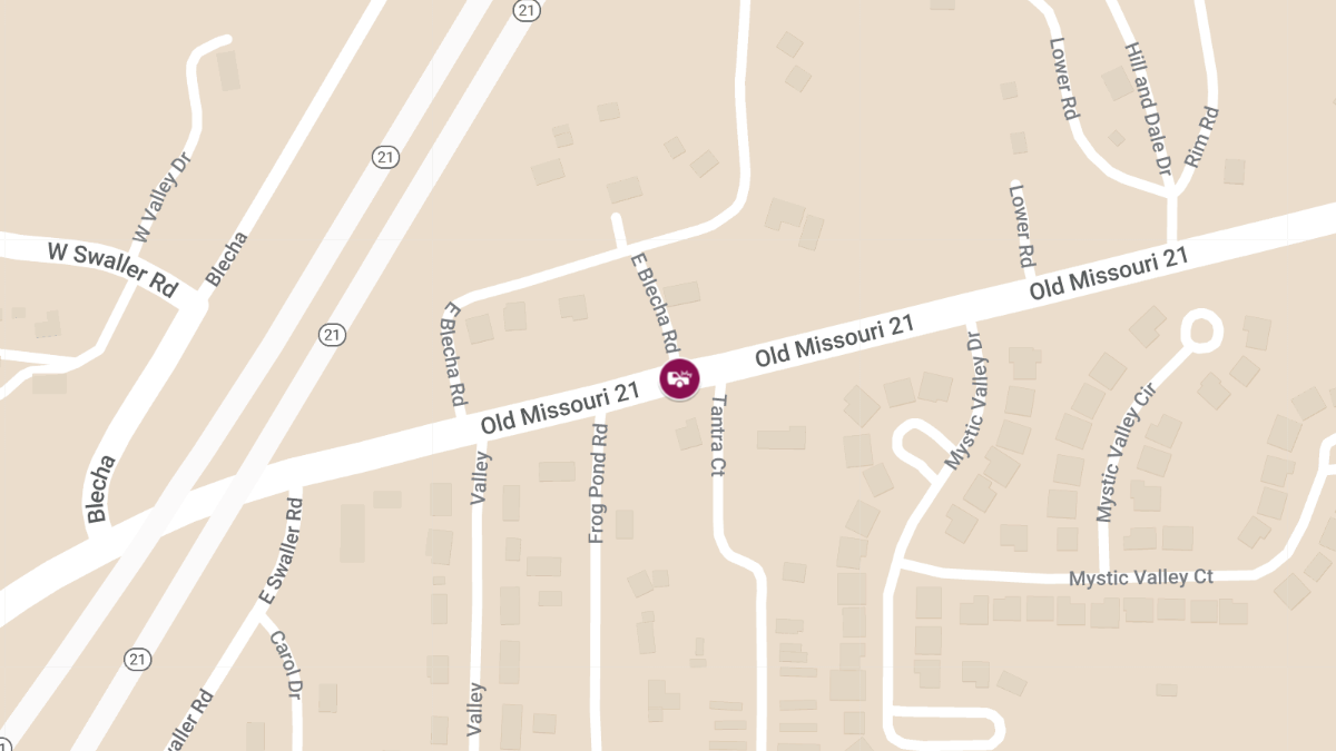 Vehicle Collision at Southbound Old Missouri 21 at East Blecha