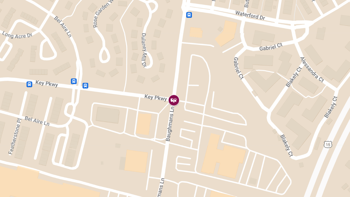 Vehicle Collision with Chest Pains at Key Parkway and Baughmans Lane