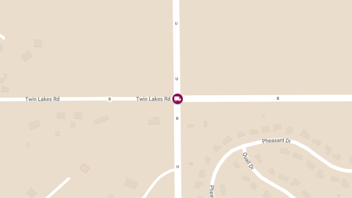 Vehicle Collision with Injuries Involving Amazon Truck at U & Twin Lakes