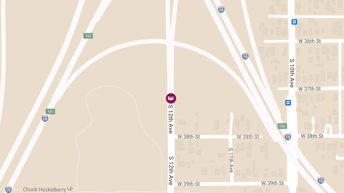 Vehicle Collision with Injuries at 3500 South 12th Ave