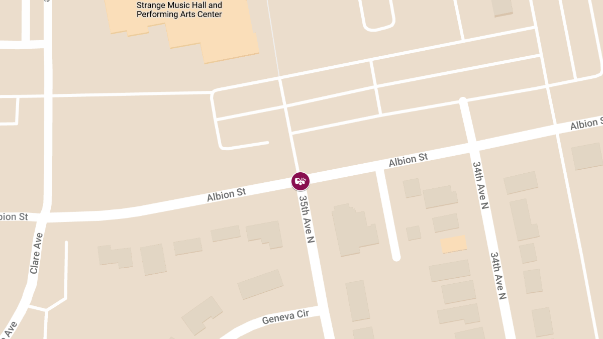 Vehicle Collision with Injuries at 35th Ave N & Albion St