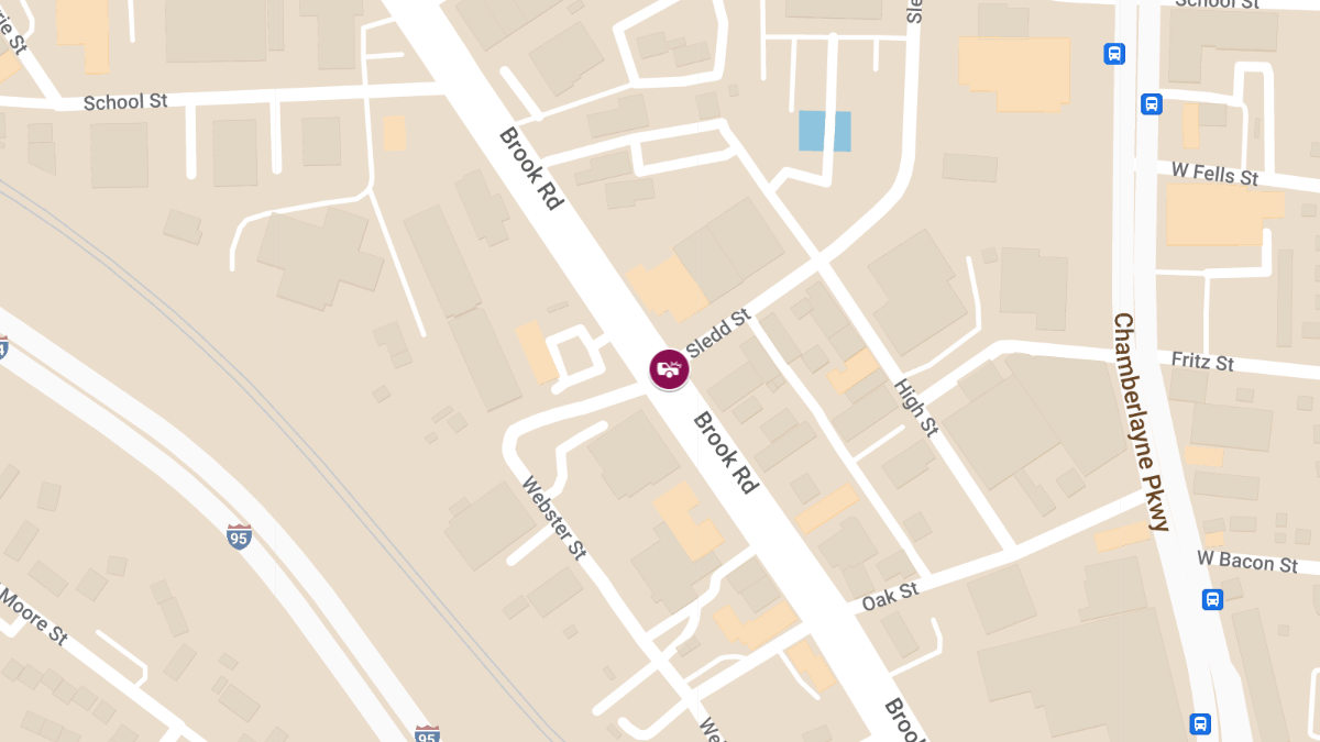 Vehicle Collision with Injuries at Brook Rd & Sledd St