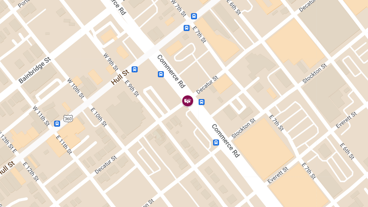 Vehicle Collision with Injuries at Commerce Rd & Decatur St