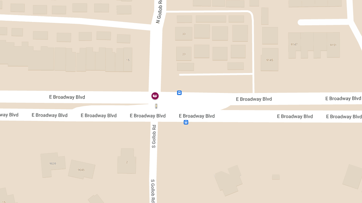 Vehicle Collision with Injuries at E Broadway Blvd & E 10th St