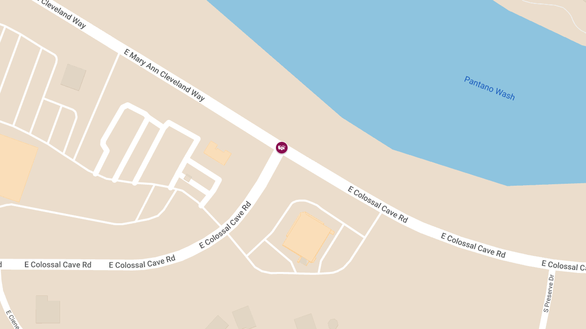 Vehicle Collision with Injuries at E Colossal Cave Rd & E Mary Ann Cleveland Way