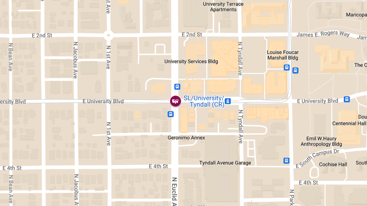 Vehicle Collision with Injuries at E University Blvd & N Euclid Ave