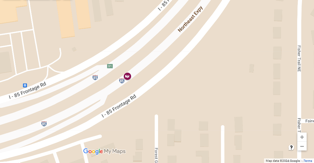 Vehicle Collision with Injuries at I-85 S & GA-400 S