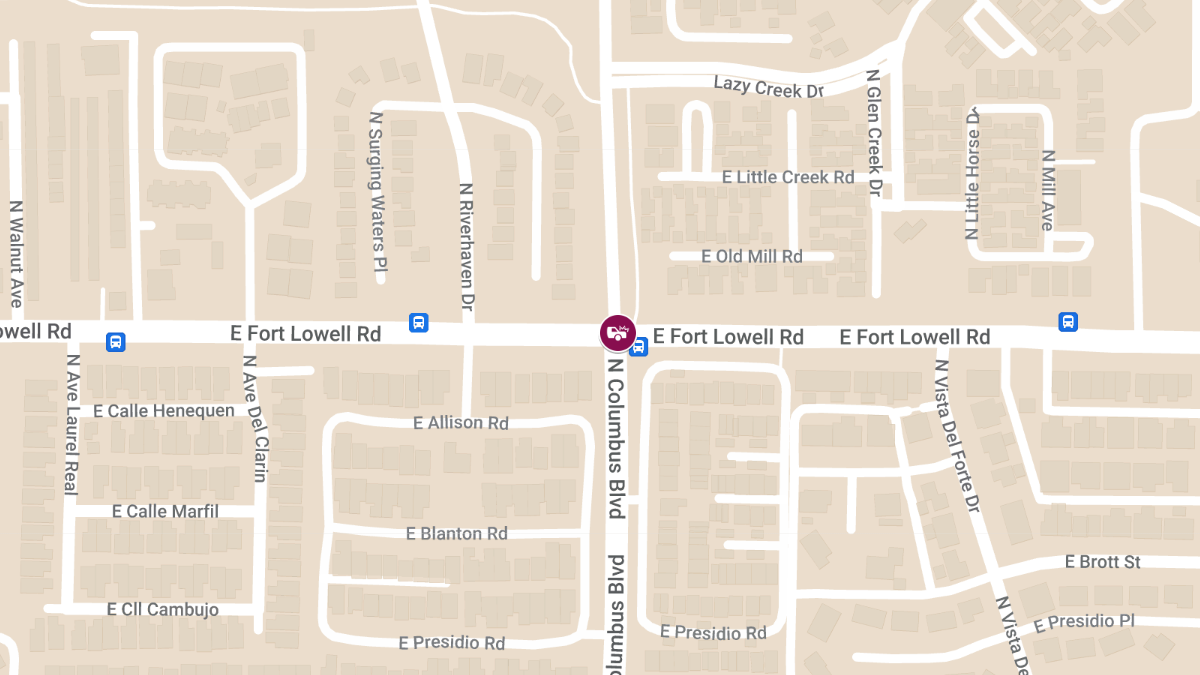 Vehicle Collision with Injuries at N Columbus Blvd and E Fort Lowell Rd