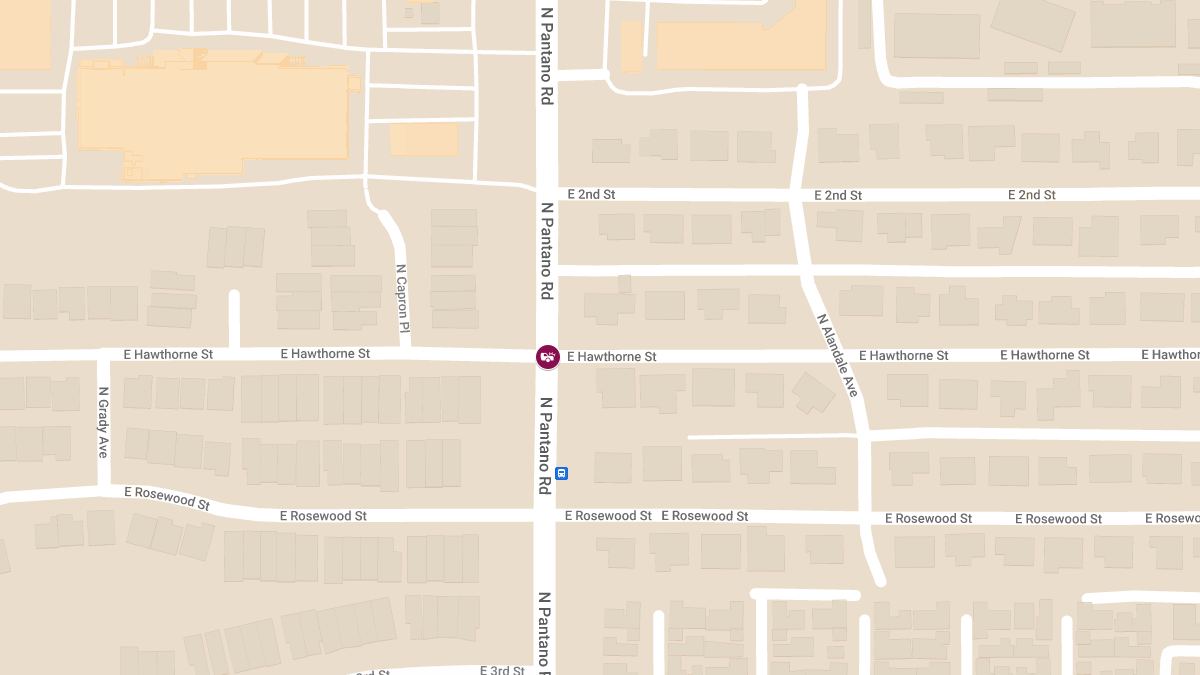 Vehicle Collision with Injuries at N Pantano Rd & E Hawthorne St