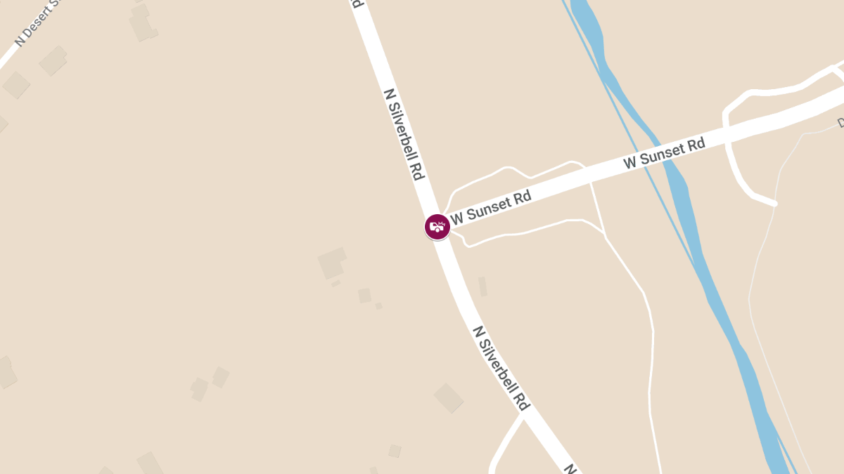 Vehicle Collision with Injuries at N Silverbell Rd & W Sunset Rd