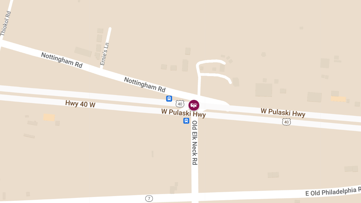 Vehicle Collision with Injuries at Pulaski Hwy & Old Elk Neck Rd