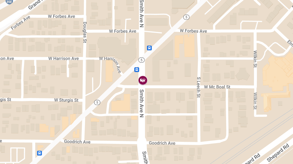 Vehicle Collision with Injuries at Smith Ave N & McBoal St