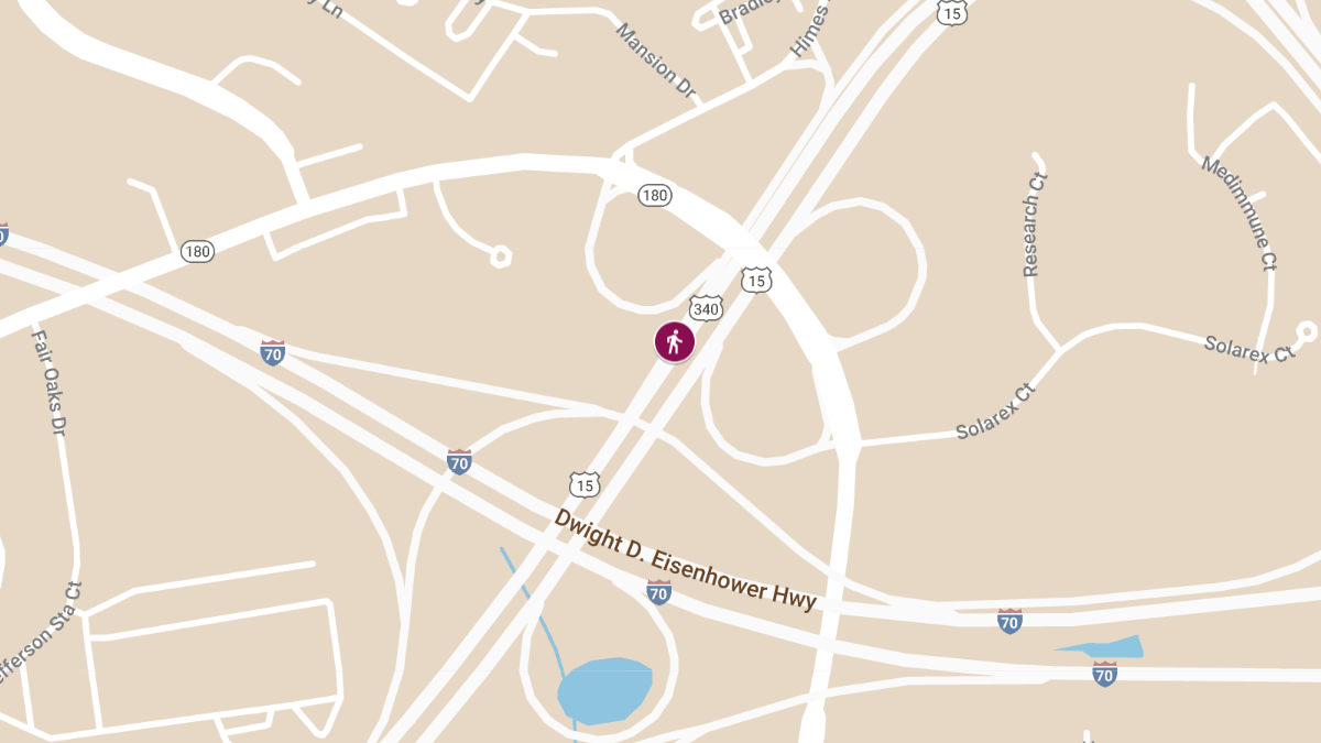Vehicle Crash Involving Pedestrian on RT 340 near Frederick County Line