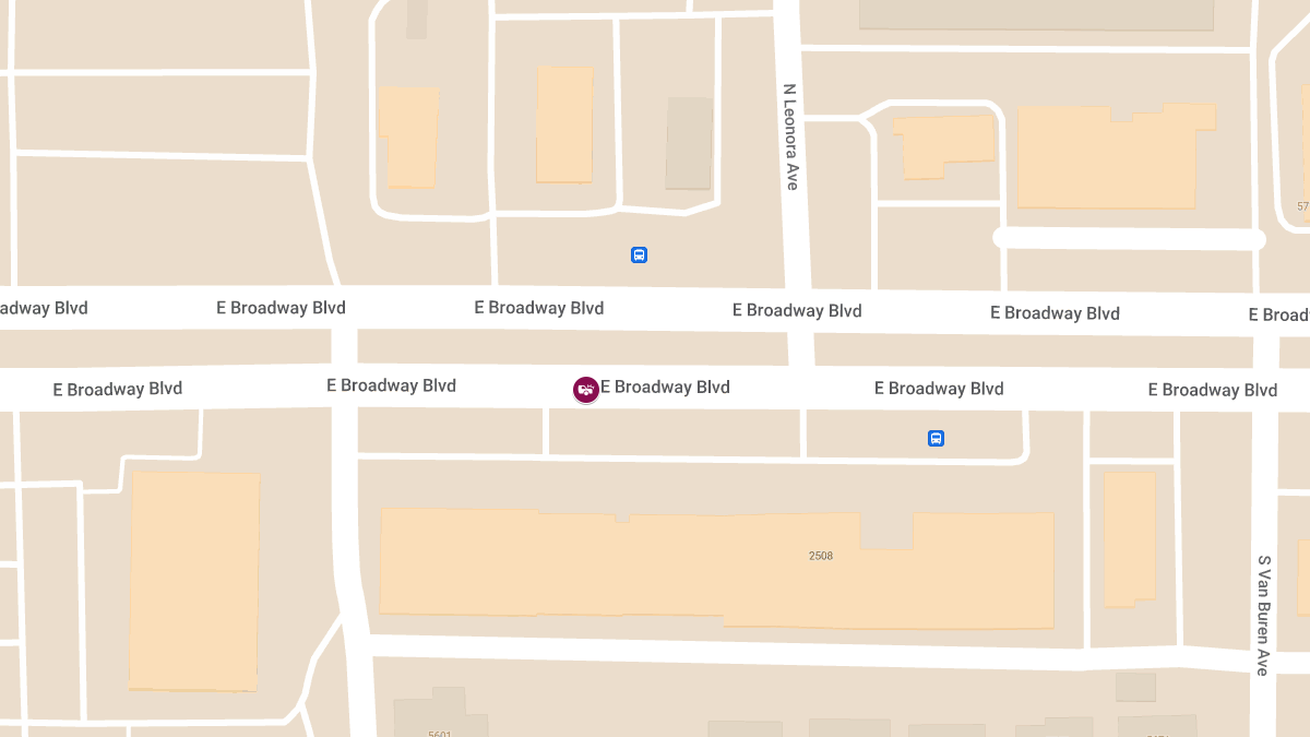 Vehicle Crash at 5621 E Broadway Blvd